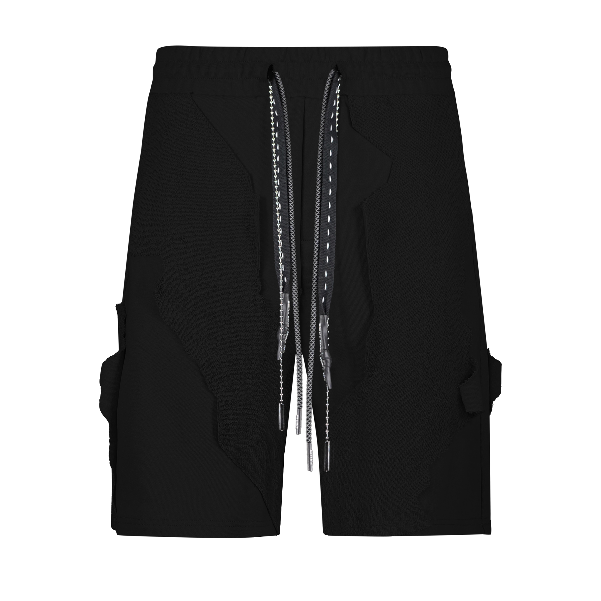 CUT ME UP KNIT SHORTS BLACK – Mostly Heard Rarely Seen