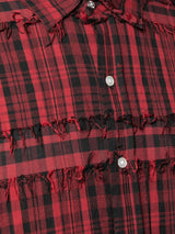 SLATER BUTTON UP RED BLACK PLAID - Mostly Heard Rarely Seen