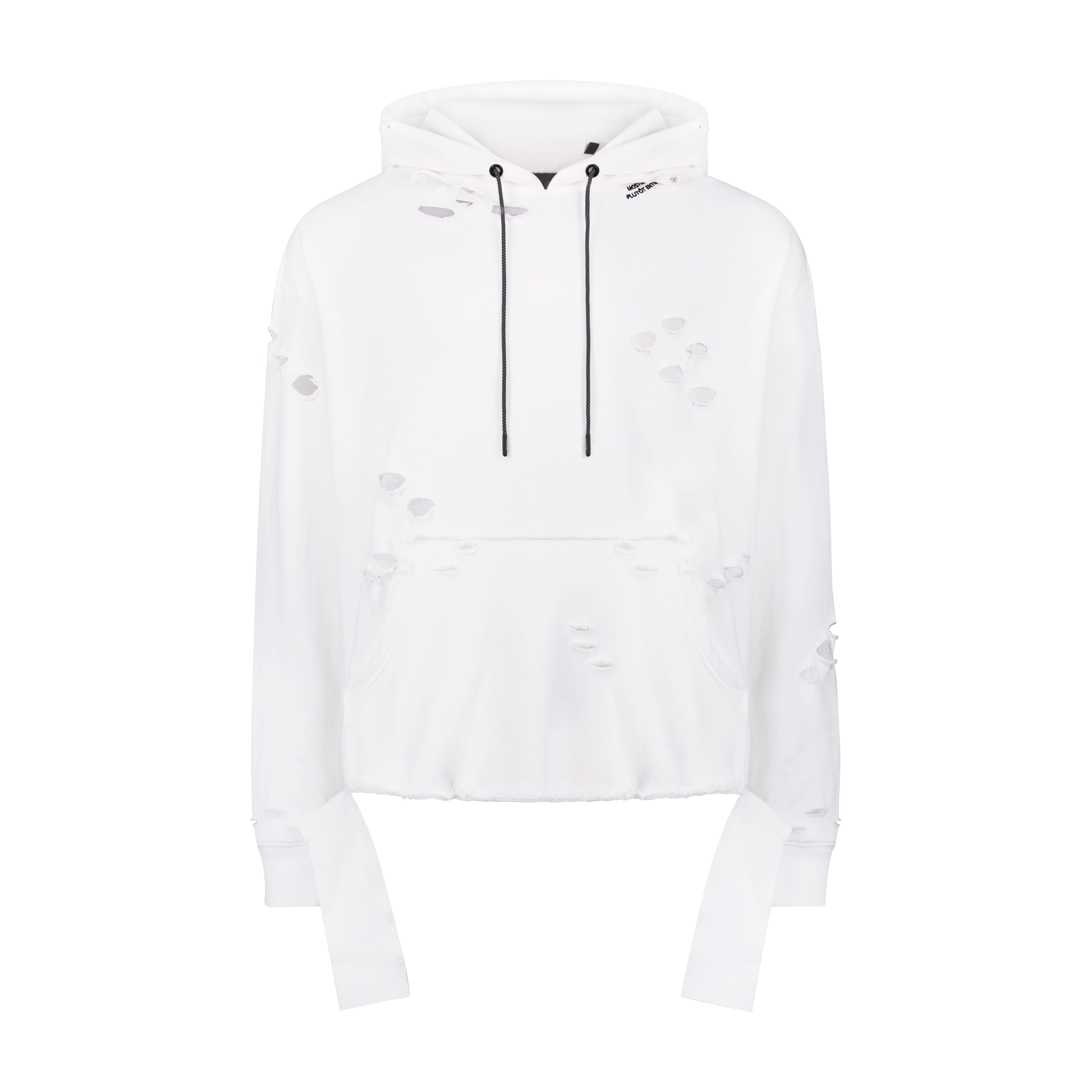 Mostly Heard Rarely Seen Ripped Cotton Hoodie - Farfetch
