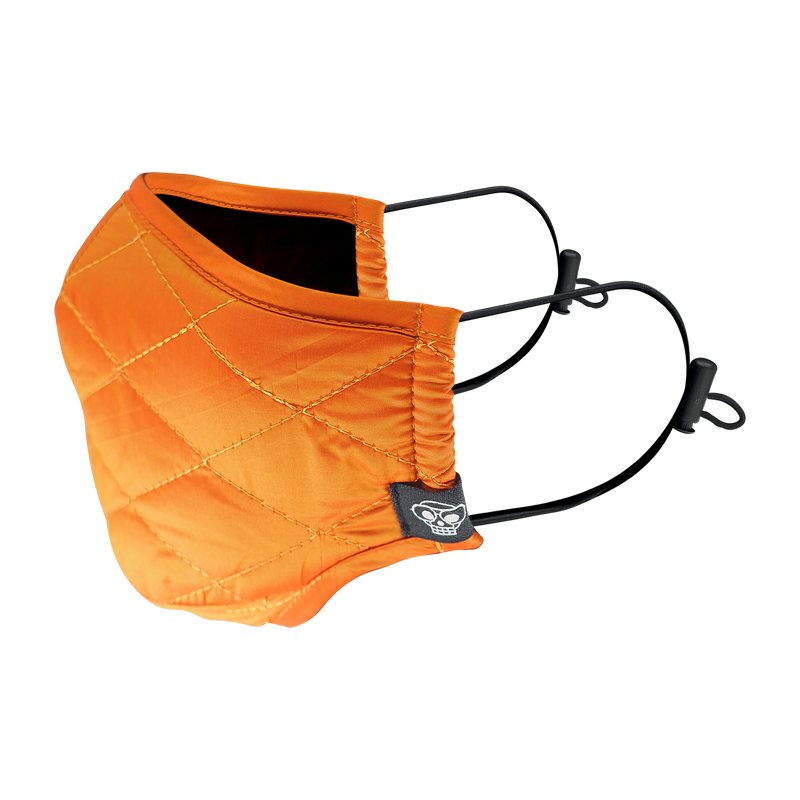 ORANGE MA-1 BOMBER QUILTED MASK - Mostly Heard Rarely Seen