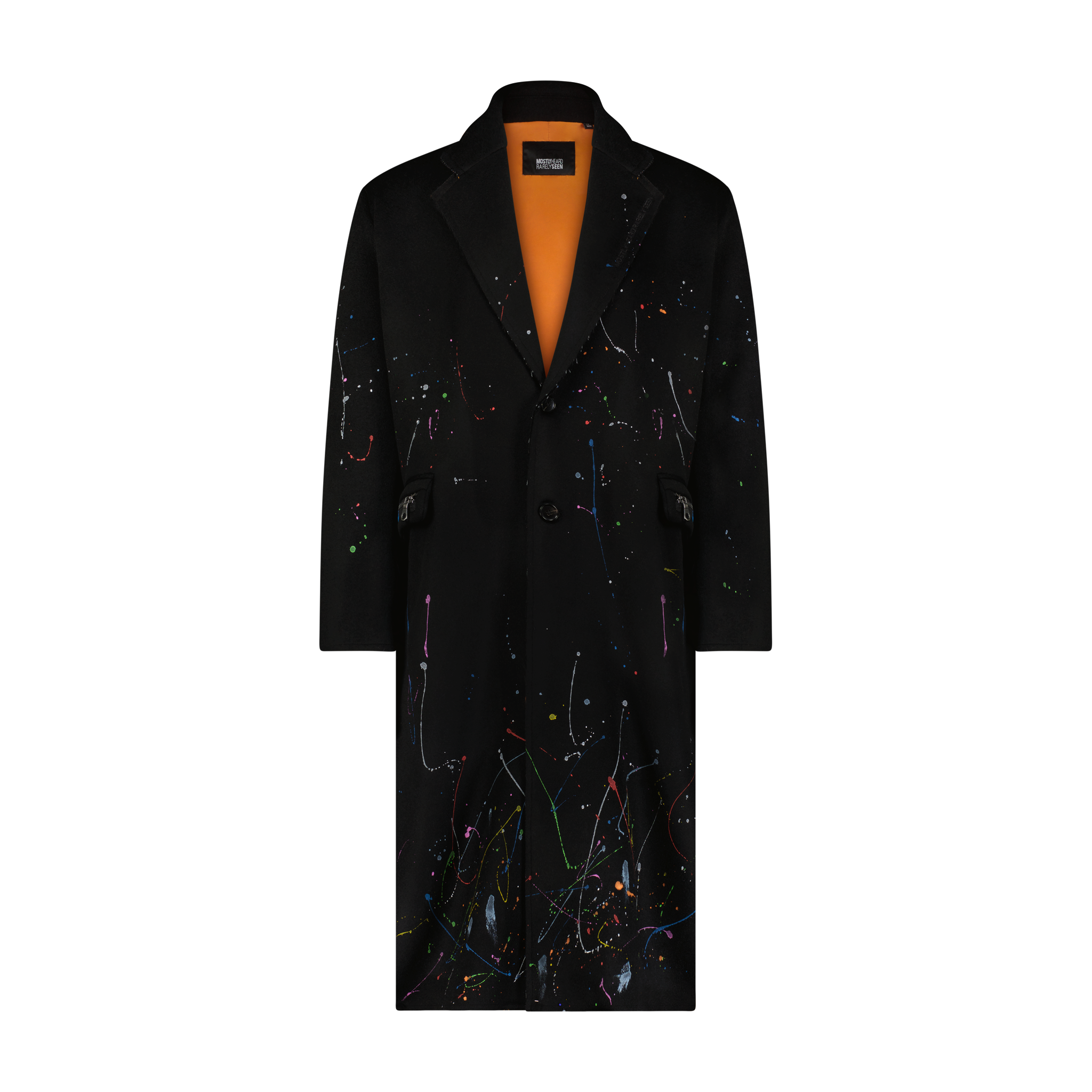 "SPLATTER PAINT" OVERCOAT Mostly Heard Rarely Seen