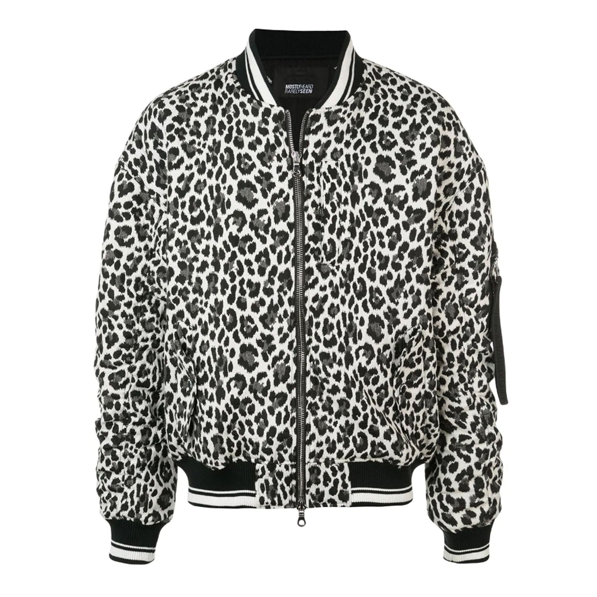 Decjuba leopard bomber jacket sale