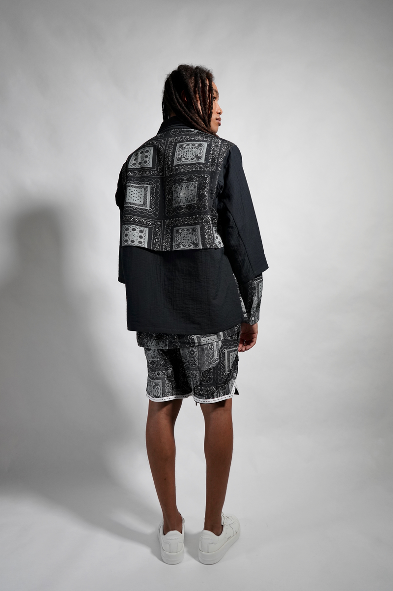 FISHERMAN KIMONO - BLACK