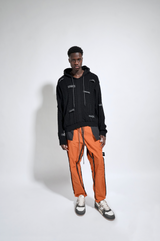 SPLICED SWEATER HOODIE