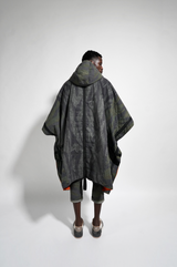 MIXED CAMO QUILTED PONCHO