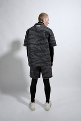 QUILTED CAMO SHORT