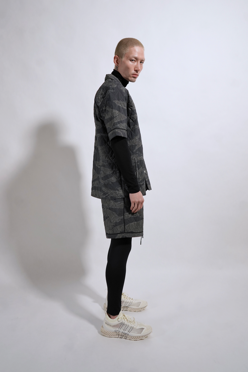 QUILTED CAMO SHORT