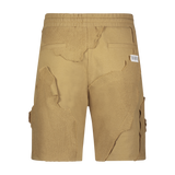 CUT ME UP KNIT SHORTS CAMEL