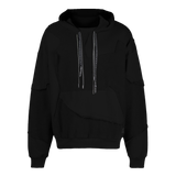 CUT ME UP DROP SHOULDER HOODIE