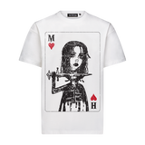 MOSTLY HEARD HEART PLAYING CARD T-SHIRT