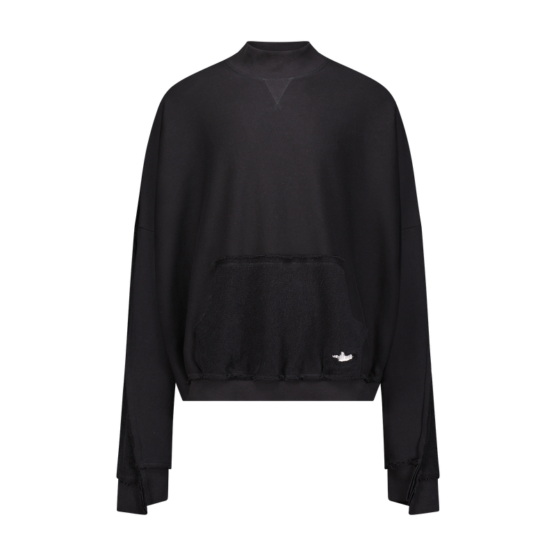 OVERSIZED MOCK NECK CREWNECK