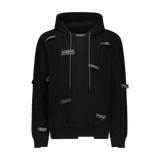 SPLICED SWEATER HOODIE