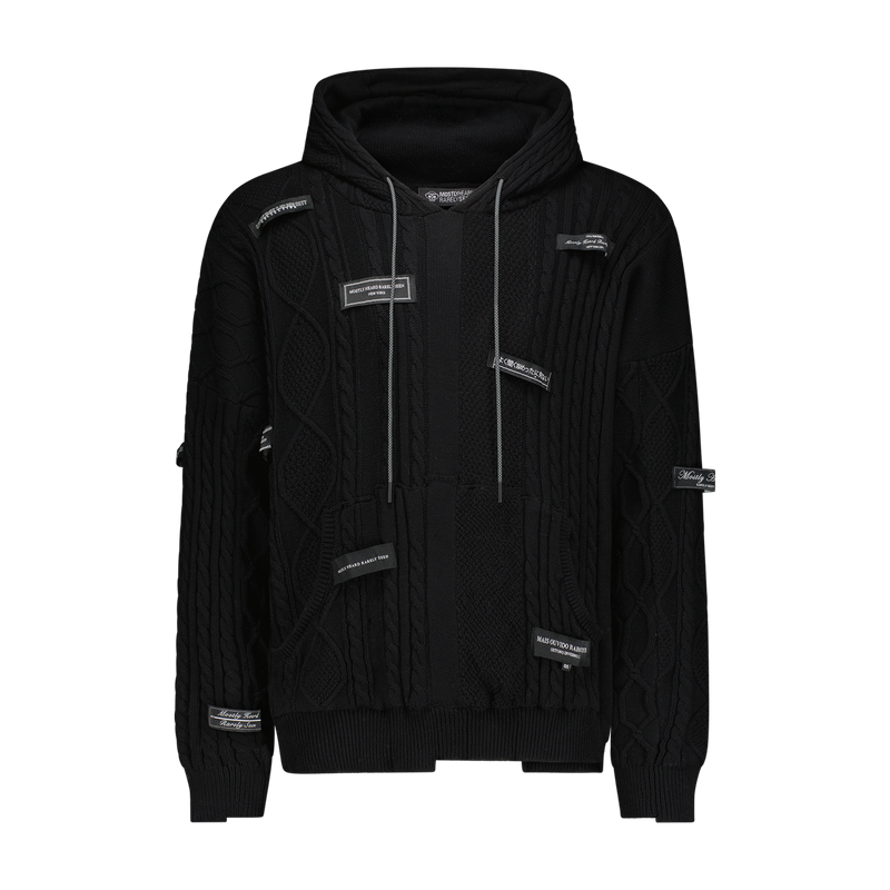 SPLICED SWEATER HOODIE