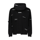 SPLICED SWEATER HOODIE