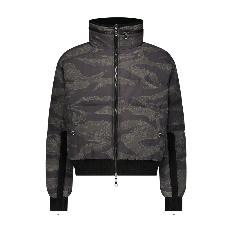 REVERISBLE SWEATER PUFFER JACKET