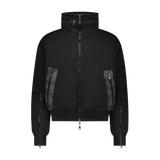 REVERISBLE SWEATER PUFFER JACKET