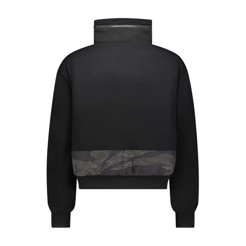 REVERISBLE SWEATER PUFFER JACKET