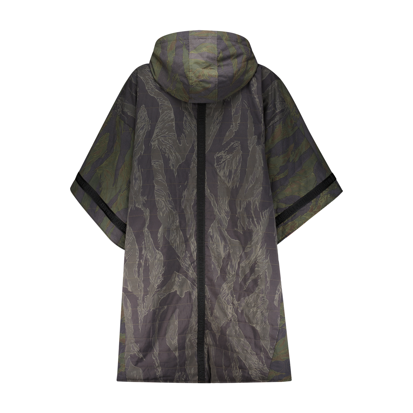 MIXED CAMO QUILTED PONCHO – Mostly Heard Rarely Seen