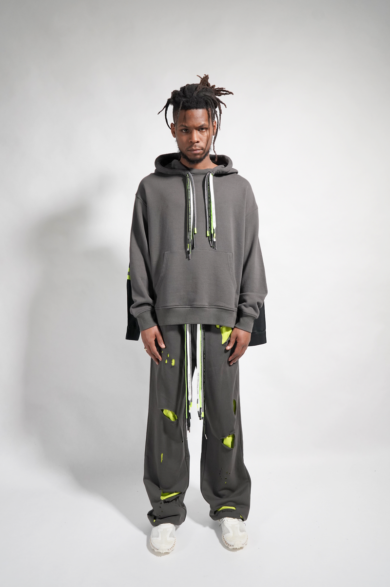 Sweatpants ripped sales