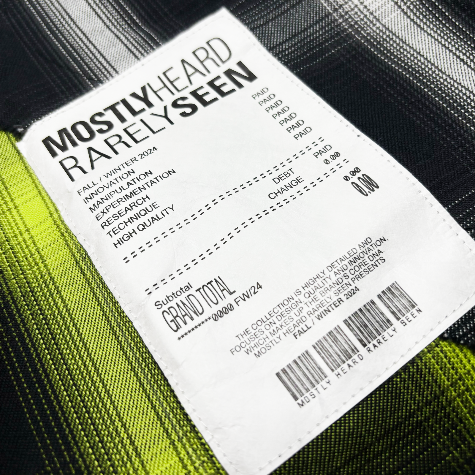 NEON CUT ME UP WOVEN – Mostly Heard Rarely Seen