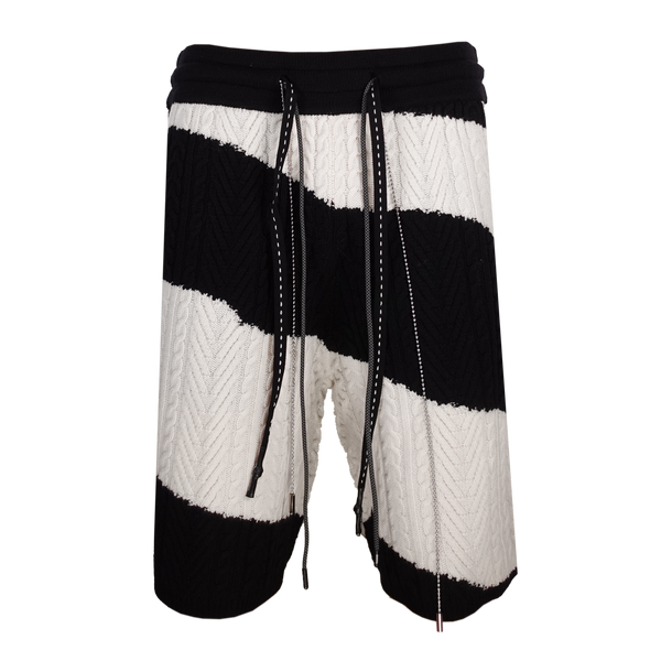 CAMO CABLE KNIT SHORTS