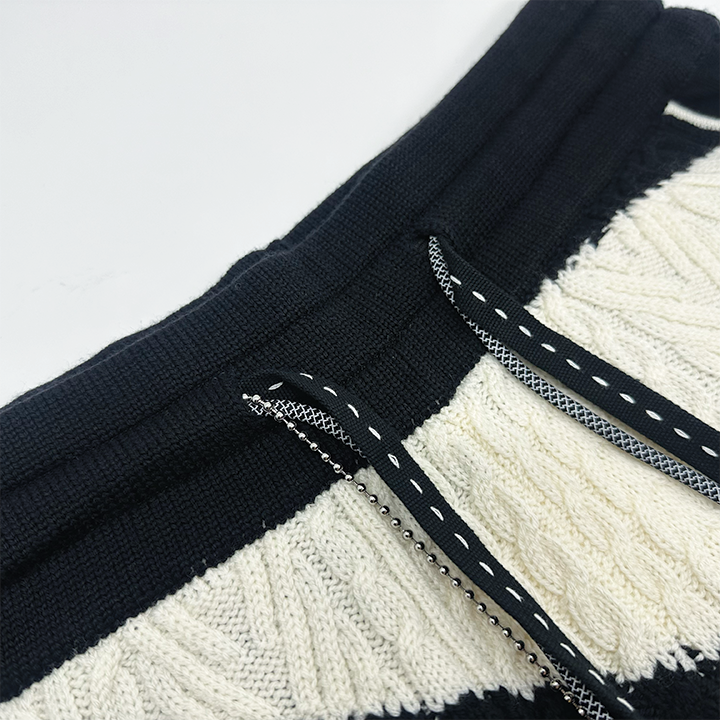 CAMO CABLE KNIT SHORTS