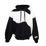 CAMO CABLE KNIT SWEATER HOODIE