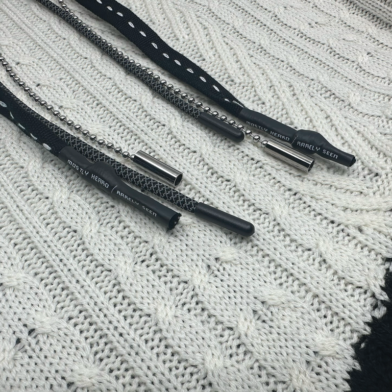 CAMO CABLE KNIT SWEATER HOODIE