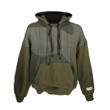 CAMO CABLE KNIT SWEATER HOODIE
