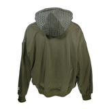 CAMO CABLE KNIT SWEATER HOODIE