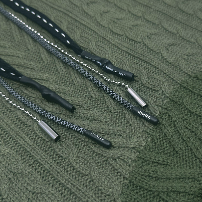CAMO CABLE KNIT SWEATER HOODIE