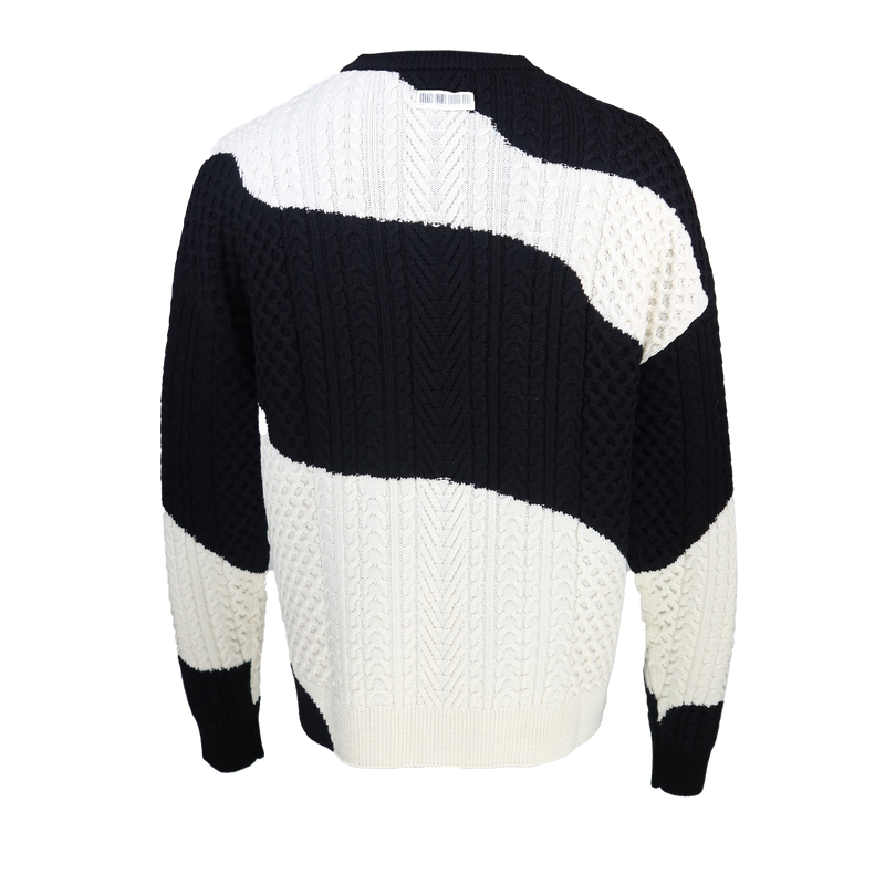 CAMO CABLE KNIT SWEATER