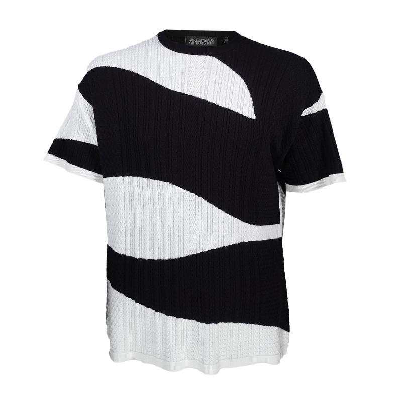 CAMO CABLE KNIT SWEATER TEE