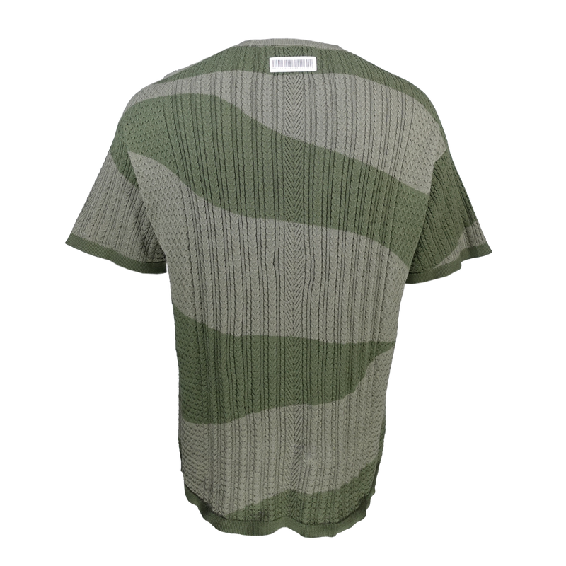 CAMO CABLE KNIT SWEATER TEE