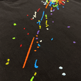 DECONSTRUCTED PAINT EMBROIDERED TEE