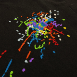 DECONSTRUCTED PAINT EMBROIDERED TEE
