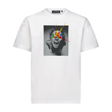 SCREAMING CHICK PAINT EMBROIDERED TEE