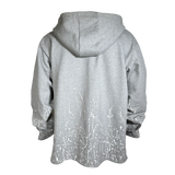 PAINT EMBROIDERED KIMONO X HOODIE