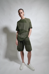 CAMO CABLE KNIT SWEATER TEE