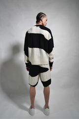 CAMO CABLE KNIT SWEATER