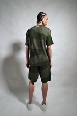 CAMO CABLE KNIT SWEATER TEE