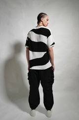 CAMO CABLE KNIT SWEATER TEE
