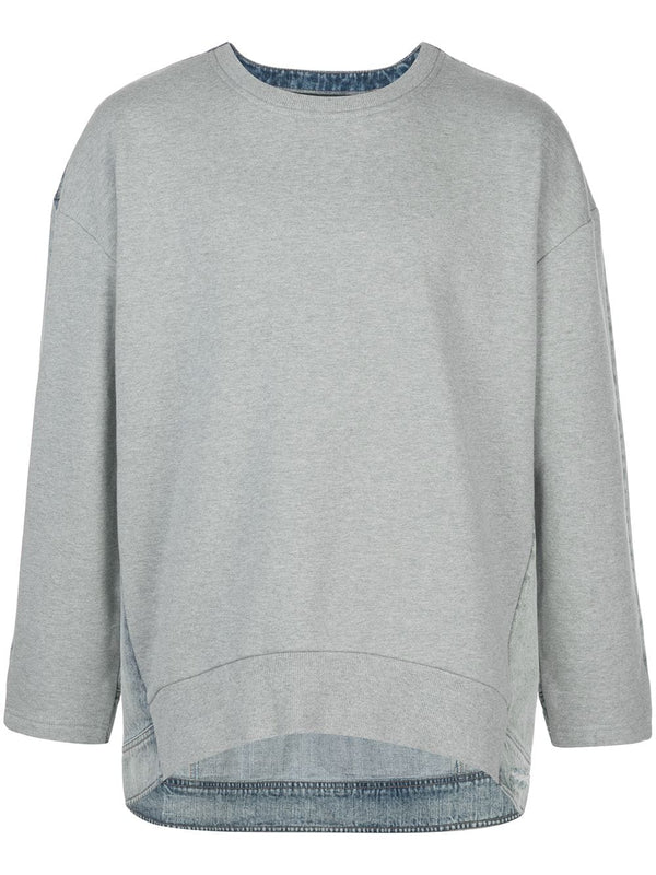 Only The Denim On My Back Crew Neck