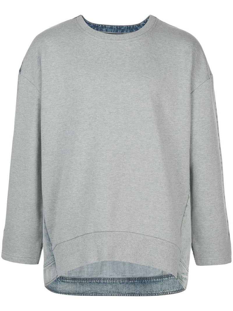 Only The Denim On My Back Crew Neck