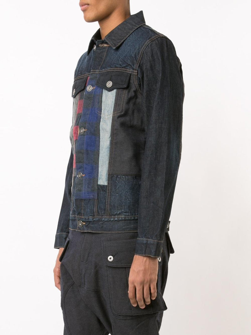 PATCHWORK DENIM JACKET - Mostly Heard Rarely Seen