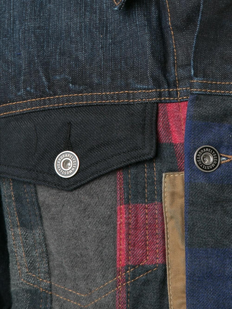 PATCHWORK DENIM JACKET - Mostly Heard Rarely Seen