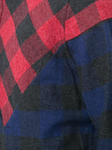 ASYMETRICAL MIX PLAID SHIRT - Mostly Heard Rarely Seen