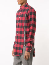 RED PLAID ZIPPER SHIRT - Mostly Heard Rarely Seen