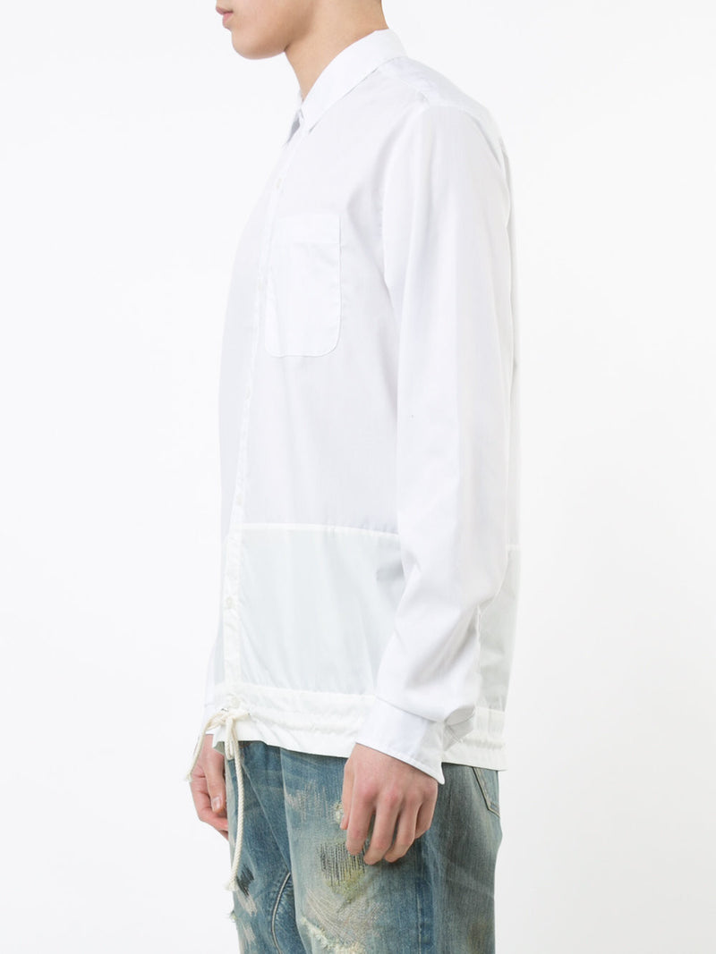 SPLIT BUTTON FRONT - WHITE - Mostly Heard Rarely Seen