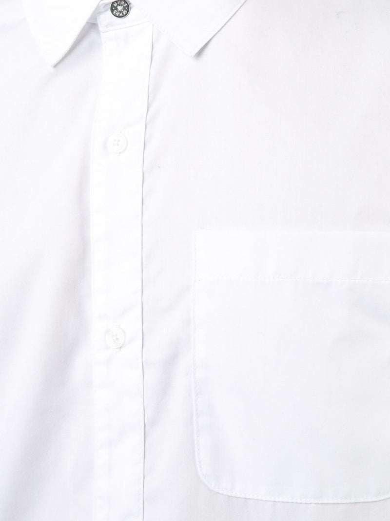 SPLIT BUTTON FRONT - WHITE - Mostly Heard Rarely Seen
